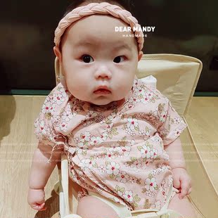 ins麻花婴儿发带韩国公主周岁儿童新生儿男女宝宝不勒头百搭头饰