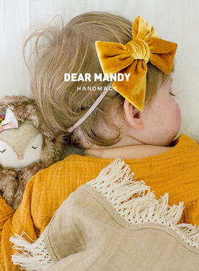 ins可爱蝴蝶结婴儿发带婴幼儿女宝宝公主儿童新生儿女孩头花头饰