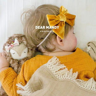 ins可爱蝴蝶结婴儿发带婴幼儿女宝宝公主儿童新生儿女孩头花头饰