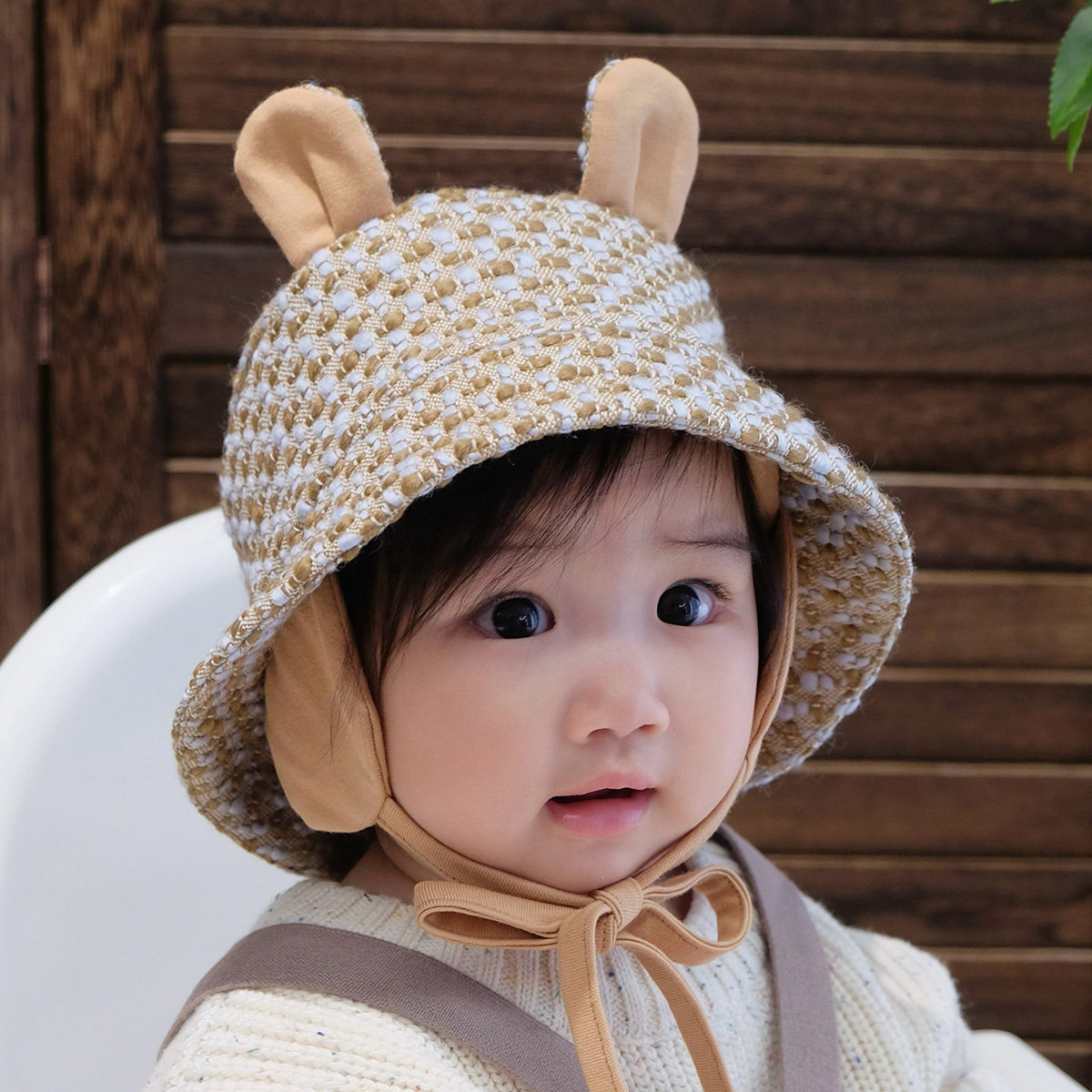 婴儿帽子春秋小香风粗花呢保暖大檐防晒护耳宝宝儿童渔夫帽盆帽冬,童装/婴儿装/亲子装,帽子,淘宝优惠券,粉丝福利购,淘宝优惠卷