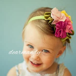 婴儿发带花朵欧美ins新生儿女宝宝儿童女孩满月公主韩国头花头饰