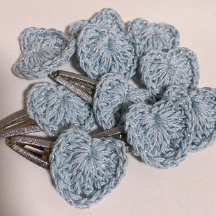 日本金丝棉线爱心发夹发饰婴儿女孩中大童可爱女宝宝韩版 边夹发卡