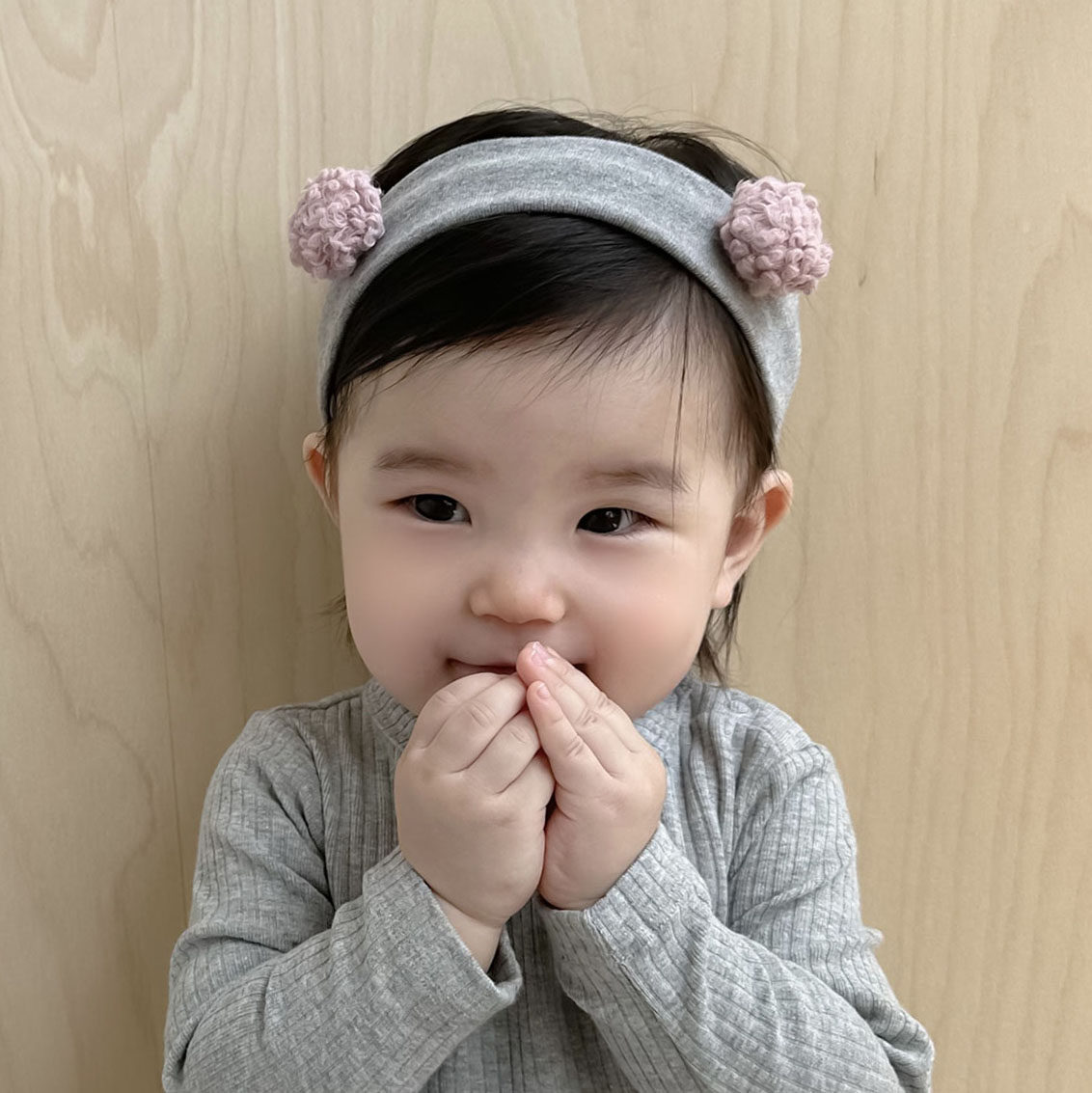 婴儿发带可爱超萌羊羔毛球韩版羊绒棉儿童男女宝宝头饰发饰春秋冬