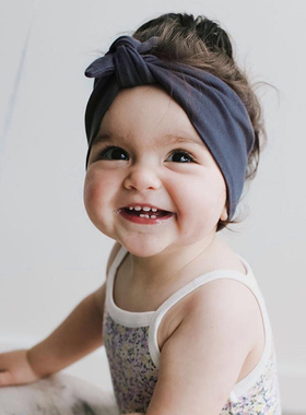 ins婴儿发带宽公主韩国男女宝宝新生儿满月周岁儿童百搭欧美头饰