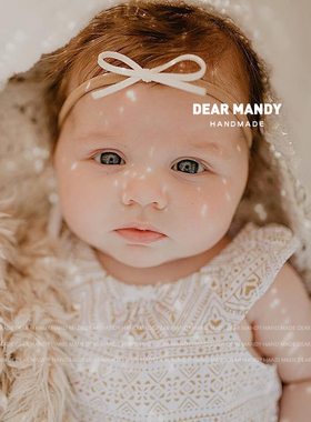 ins蝴蝶结婴儿发带公主不勒头新生儿宝宝0-1-2-3岁婴幼儿头花发饰