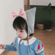 可爱蝴蝶结精灵帽婴儿帽子婴幼儿宝宝儿童韩版 保暖胎帽护耳帽秋冬