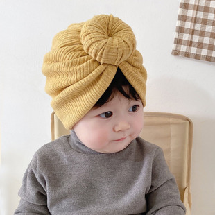 婴儿帽子可爱超萌加厚保暖针织羊绒儿童男女宝宝护囟门胎帽秋冬季
