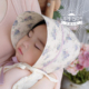 防晒儿童女宝宝太阳帽夏季 婴儿遮阳帽薄款 纯棉透气小碎花大檐韩版