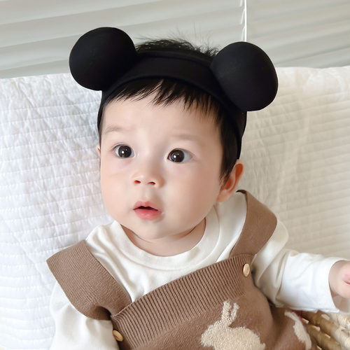 可爱超萌小熊婴儿发带公主