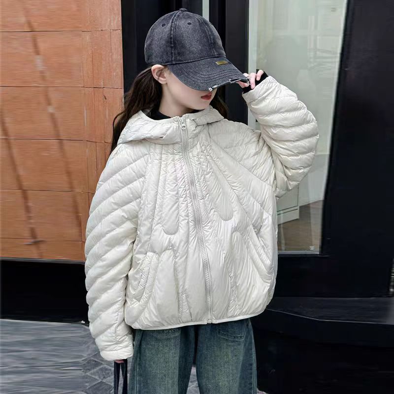 女童轻薄羽绒服短款棉服外套冬季