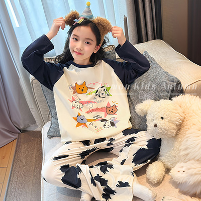 女童a类睡衣儿童莫代尔家居服