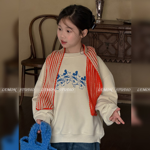 2025新款 Lemon 韩系卫衣 加绒加厚 Studio女童冬装