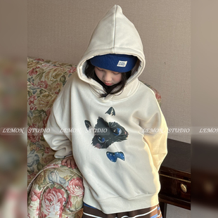 2025新款 Lemon 韩系卫衣 加绒加厚 Studio女童冬装