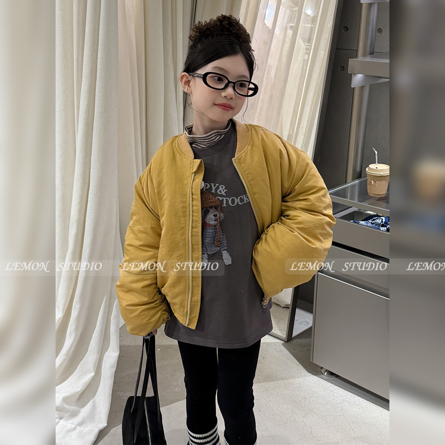 Lemon Studio女童冬装夹棉加厚【韩系穿搭棉服】2025新款