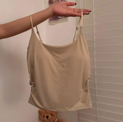 MuMu冰丝舞蹈古典舞 现代舞过胸练功服吊带胸垫固定