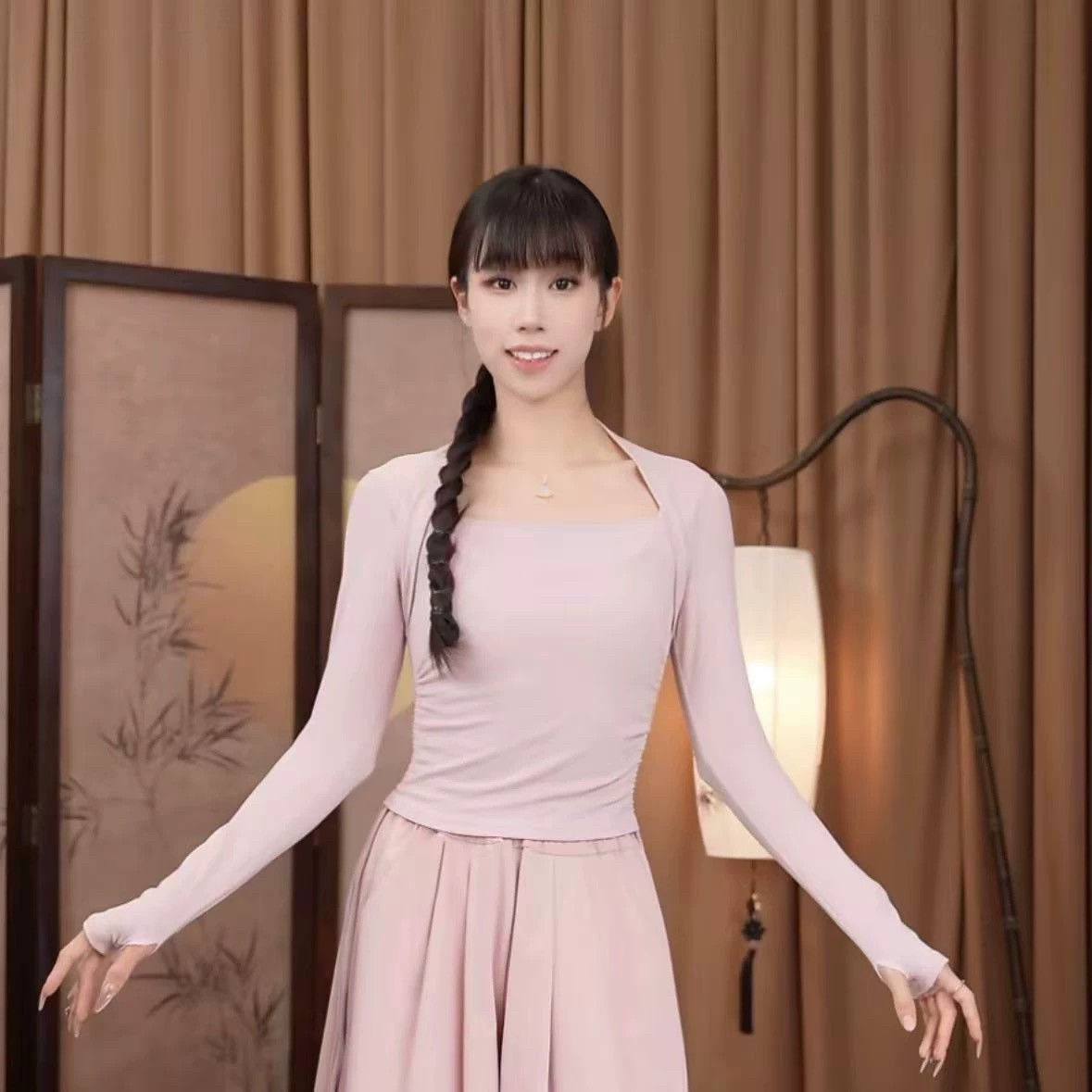 MuMu现代舞练功服瑜伽服上衣女紧身长袖健身服跑步运动衣,运动/瑜伽/健身/球迷用品,现代舞服装,淘宝优惠券,粉丝福利购,淘宝优惠卷