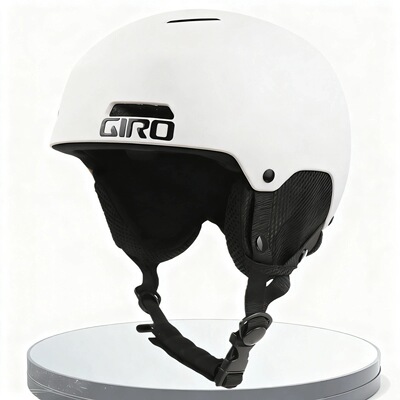 CE认证GIRO哑光白滑雪头盔 护耳保暖单板双板专业滑雪安全盔