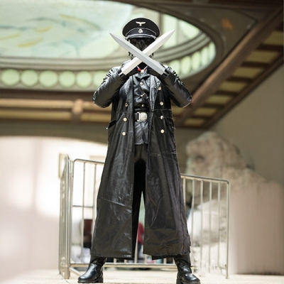 地狱男爵发条人克焰人cosplay