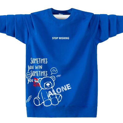 春秋季新款套头纯棉潮流打底衫