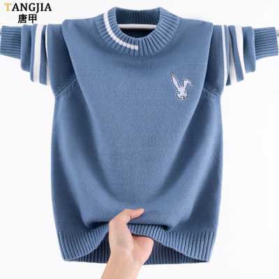 刺绣兔子羊毛衫加厚保暖