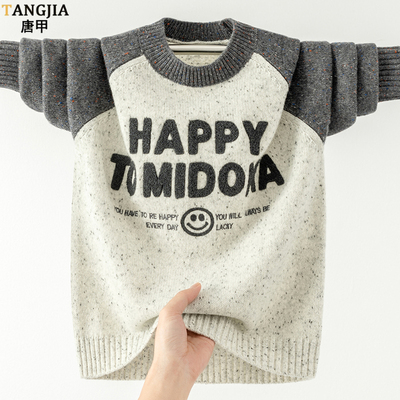 男生冬季纯羊毛衫保暖帅气