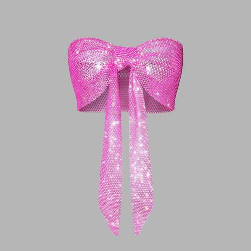 Diamond Butterfly Sexy Fishing Net Robe Elastic Strap