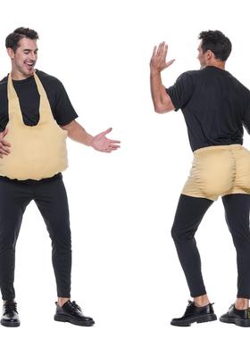 直销新款圣诞节假肚子孕妇扮演prop 假屁股Hallowmas 表演clothin