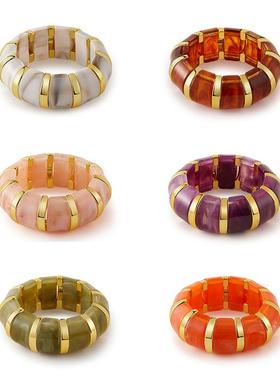 外贸热销Bohemia 风弹力绳节点bracelet  exaggeration personali