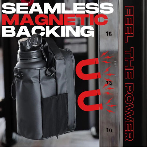 健身磁吸水壶袋带磁铁大容量