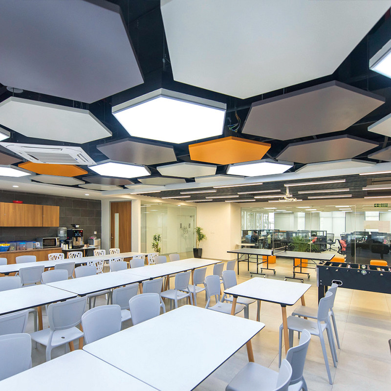 集成吊顶六边形铝扣板热卖商场办公台球室走廊装饰天花板工程自装