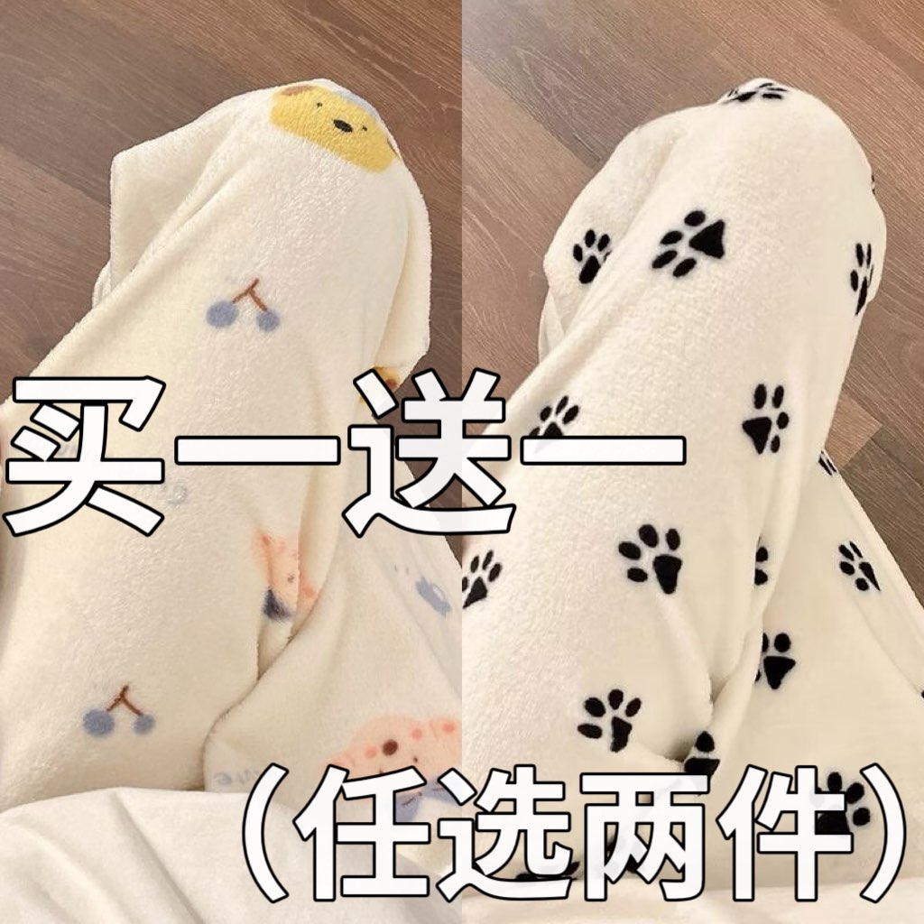 2025新款秋冬季天女士法兰绒珊瑚绒卡通睡裤加厚可外穿睡衣家居裤
