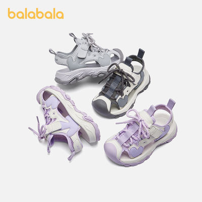 巴拉巴拉童鞋儿童凉鞋男女童2026新夏网孔镂空透气网面鞋立体爱心