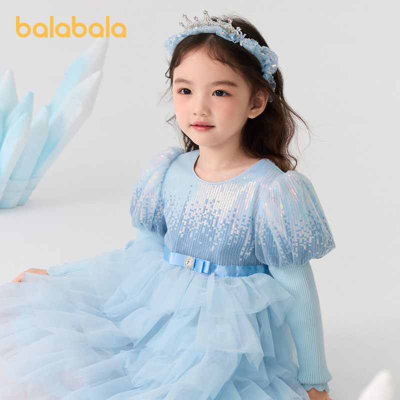 巴拉巴拉连衣裙女童网纱裙公主裙