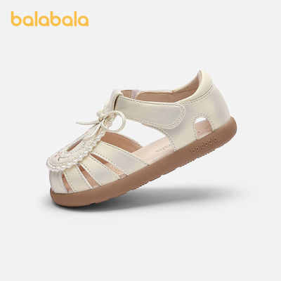 【商场同款】巴拉巴拉童鞋儿童稳步鞋女童2026夏季新精致刺绣凉鞋
