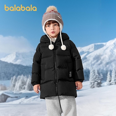 巴拉巴拉balaOne童装儿童羽绒服男女童秋冬装中长款保暖2025时尚