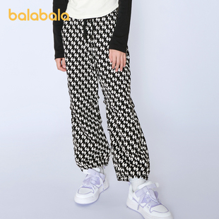 【商场同款】巴拉巴拉男童裤子儿童降落伞裤2024春装女童大童宽松