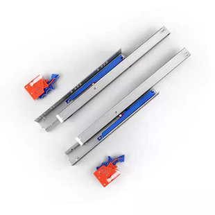 悍高托底轨道 M系列全拉出隐藏阻尼液压滑轨18板抽屉轨道衣柜橱柜