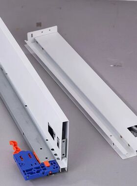 外贸出口厚料款超薄骑马抽珍珠白色阻尼缓冲同步联动16板承重45KG