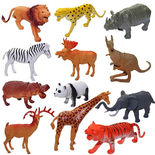 仿真塑胶野生套餐男孩儿森林动物