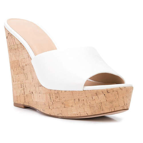 跨境欧美时装凉鞋 木纹坡跟超高跟女鞋 速卖通wedges sandal 2020