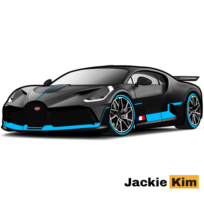 「盒装」1比32布加迪DIVO跑超合金车模三开声光减震转向汽车