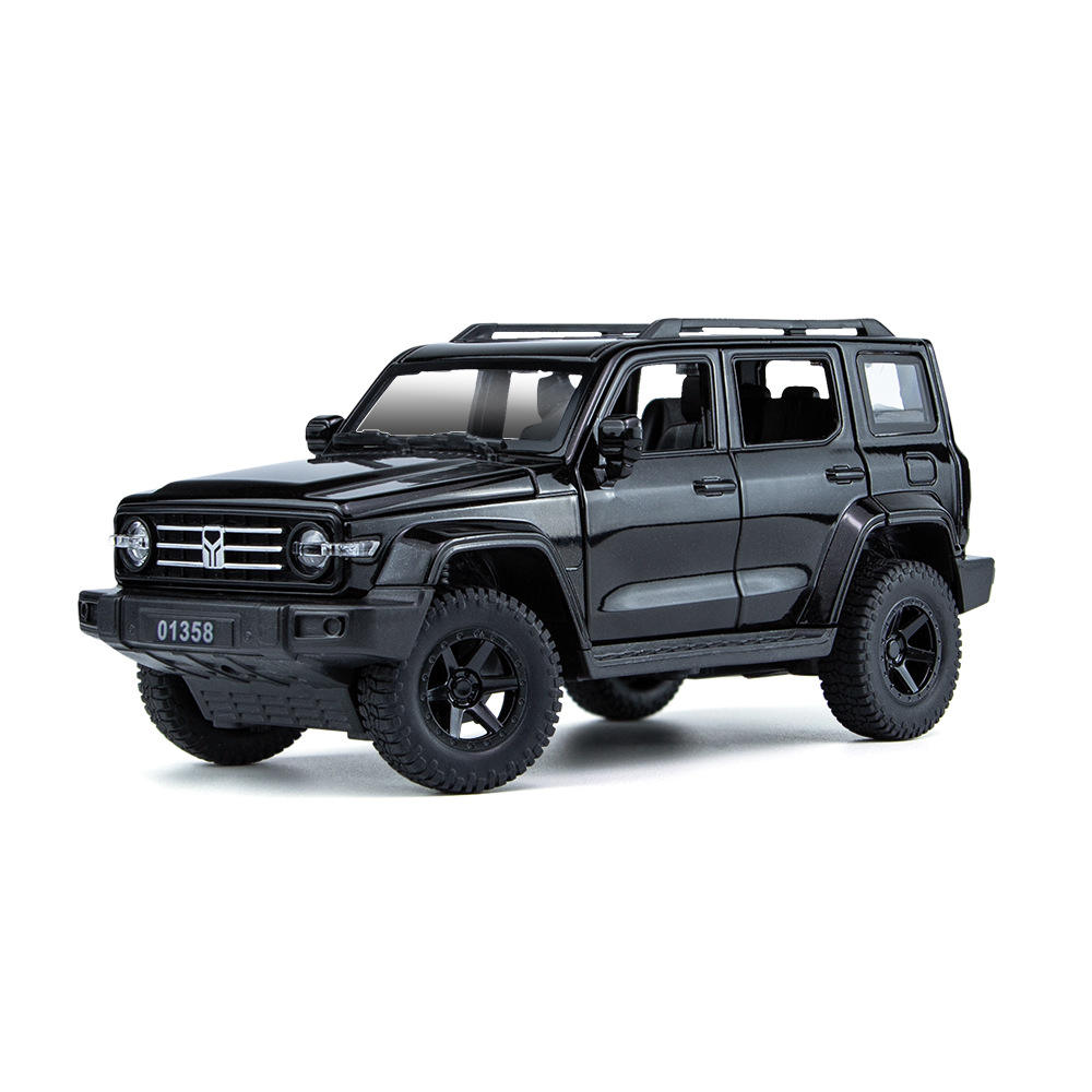 新款 1:24坦克300钥匙版合金越野车模型声光汽车摆件玩具澄海