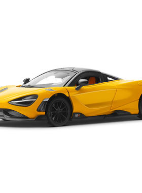 新款 1:24迈凯伦765LT合金跑车模型声光收藏摆件男生送礼物玩具车