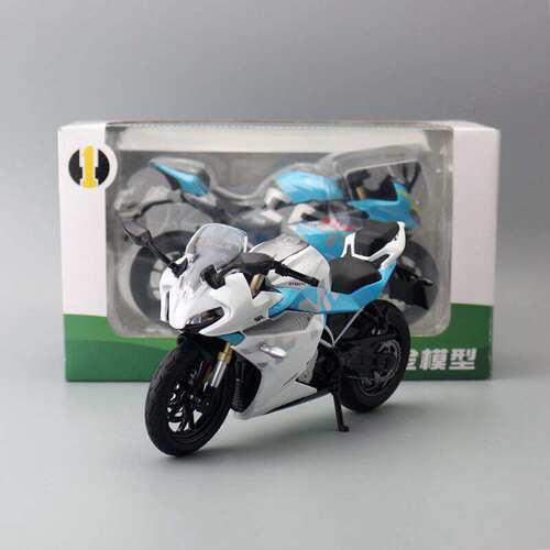 新款 合金模型儿童玩具摩托车1:12风春250SR仿真机车声光避震转向