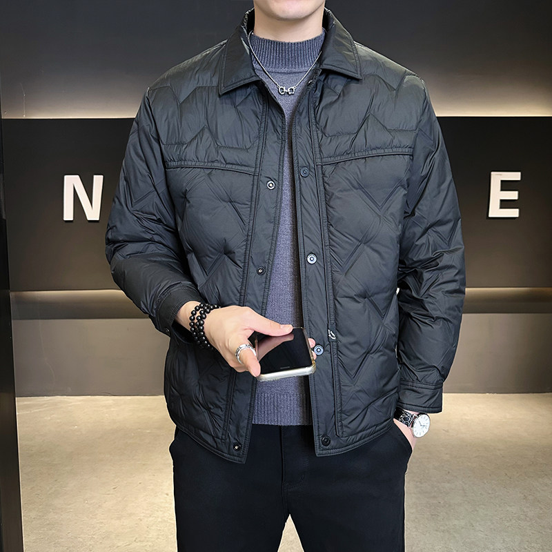 新标90绒冬季轻薄羽绒服男士时尚保暖外套男装B320-5562-P195,男装羽绒服,电商B320