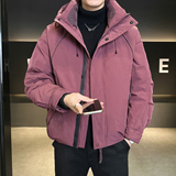 鹅绒标90绒冬季连帽羽绒服男外套B320-5587-P365有成衣报告，男装羽绒服，电商B320