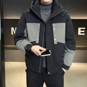标50绒 冬季连帽羽绒服男士2025新款保暖外套男B320-28998-P228图片