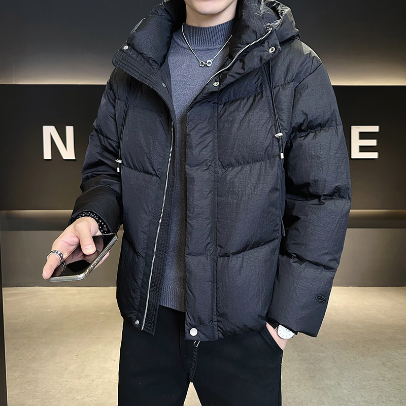 新标90绒连帽羽绒服男士2025新款保暖外套男装B320-9901-P285,男装羽绒服,电商B320