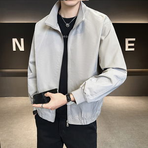 店主风极简立领夹克男装休闲时尚百搭外套男B320-85498-P125图片