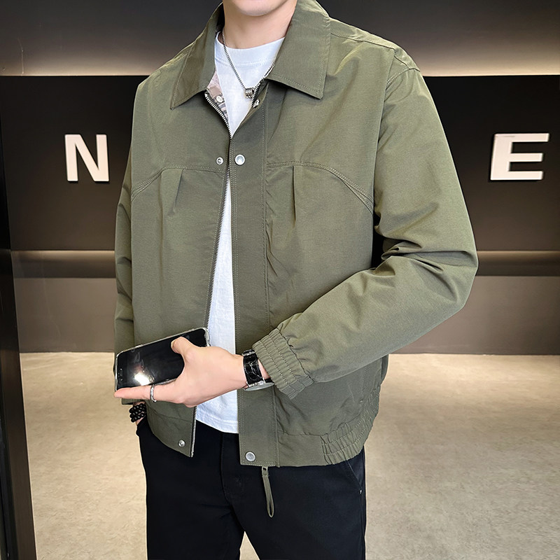 店主风夹克男士休闲时尚2025新款翻领外套男装B320-2532-P105,男装夹克,电商B320